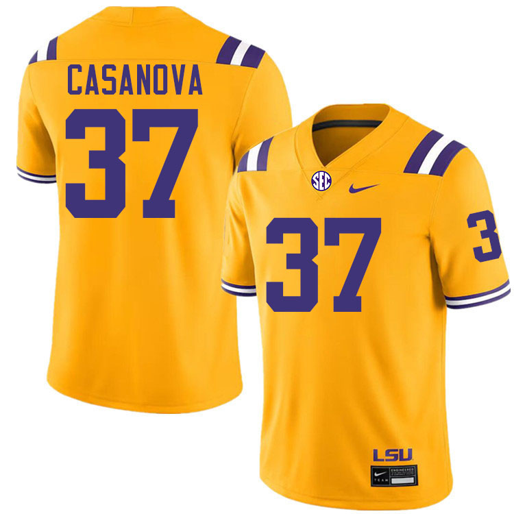 Tommy Casanova LSU Tigers Jersey,Louisiana State University Tigers Football Jersey-Gold